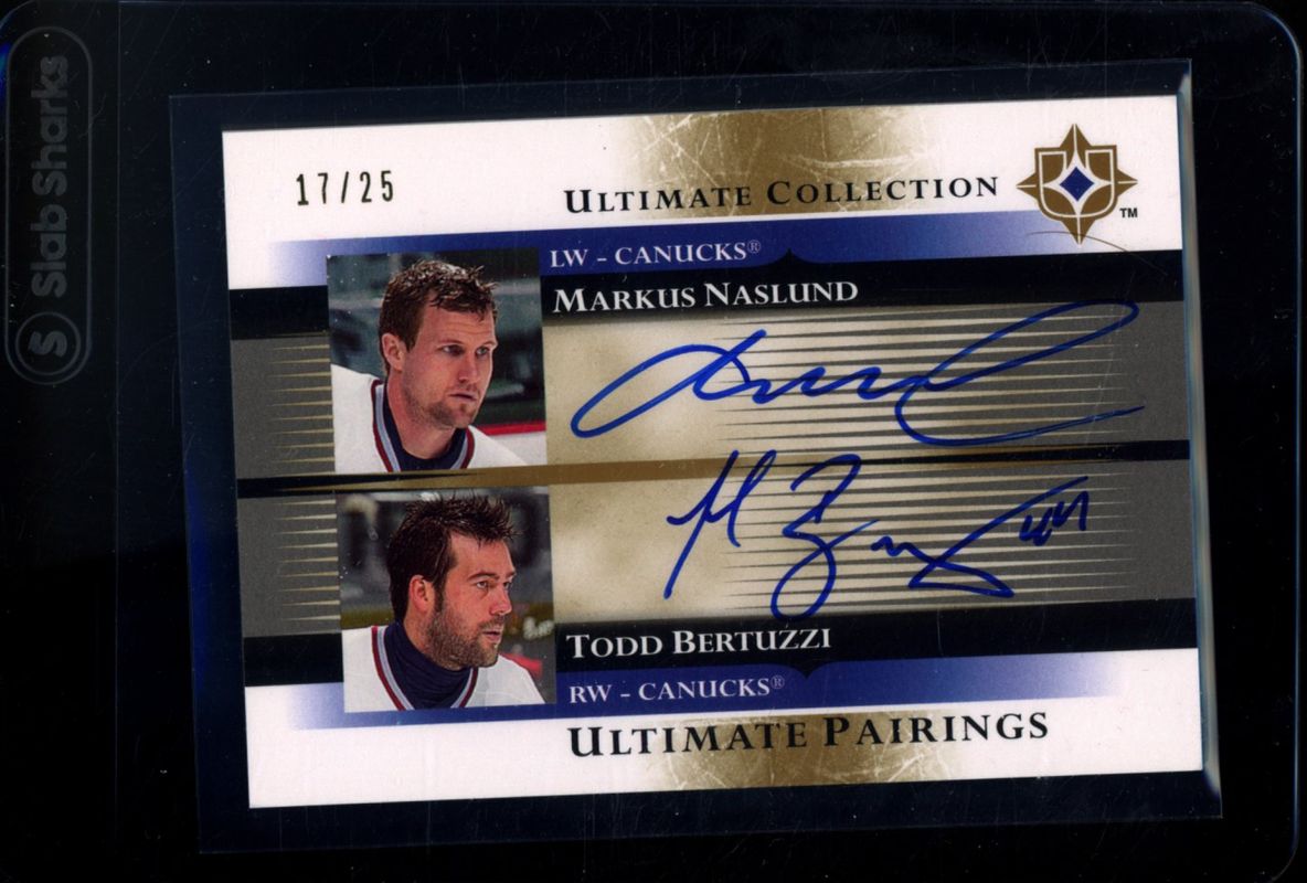2005 Upper Deck Ultimate Collection #UP-NB Ultimate Signatures Pairings /25