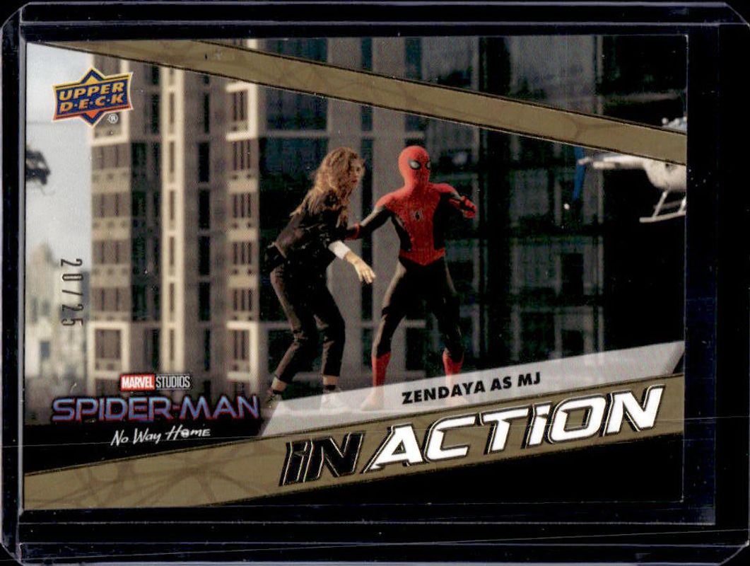 2023 Upper Deck Spider-Man: No Way Home #IA-9 In Action Gold Foil /25
