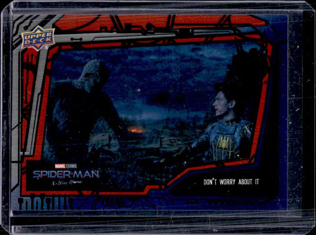 2023 Upper Deck Spider-Man: No Way Home #14 Blue & White Foil /25