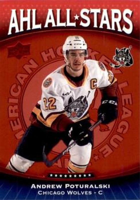 2022 Upper Deck AHL #AS-5 AHL All Stars - Red