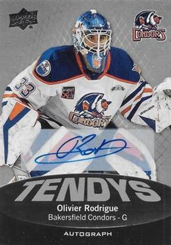2022 Upper Deck AHL #T-10 Tendys Autographs