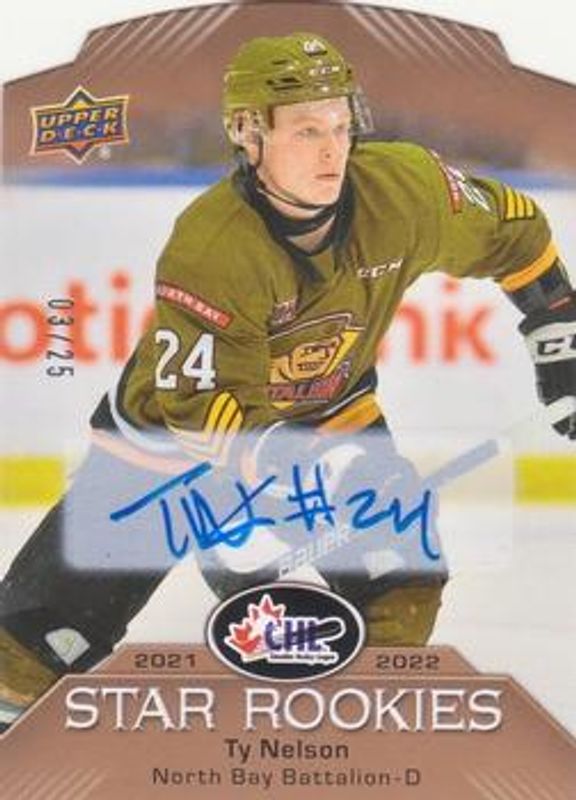 2022 Upper Deck CHL #CSR-31 2021 CHL Star Rookies Autographs /25