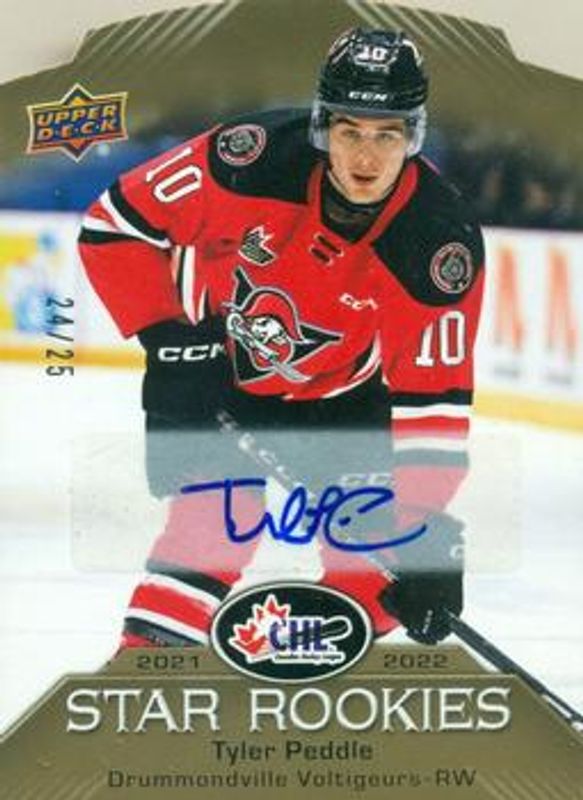 2022 Upper Deck CHL #CSR-9 2021 CHL Star Rookies Autographs /25