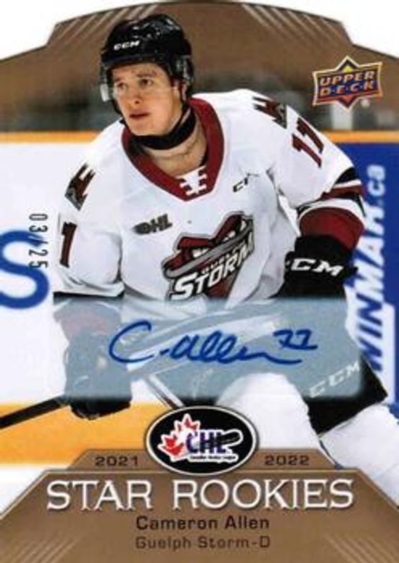 2022 Upper Deck CHL #CSR-6 2021 CHL Star Rookies Autographs /25