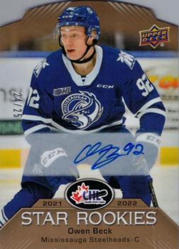 2022 Upper Deck CHL #CSR-11 2021 CHL Star Rookies Autographs /25