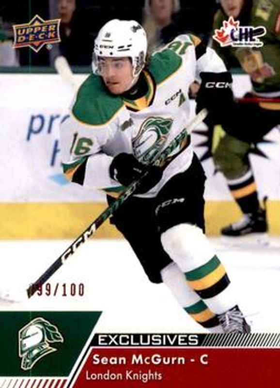 2022 Upper Deck CHL #33 Exclusives /100
