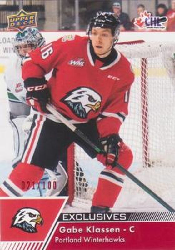 2022 Upper Deck CHL #48 Exclusives /100