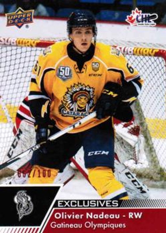 2022 Upper Deck CHL #106 Exclusives /100