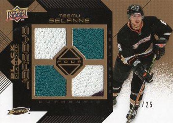 2008 Upper Deck Black Diamond #BDJ-TS Jerseys Quad - Gold /25