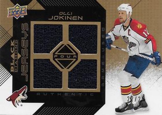 2008 Upper Deck Black Diamond #BDJ-OJ Jerseys Quad - Gold /25