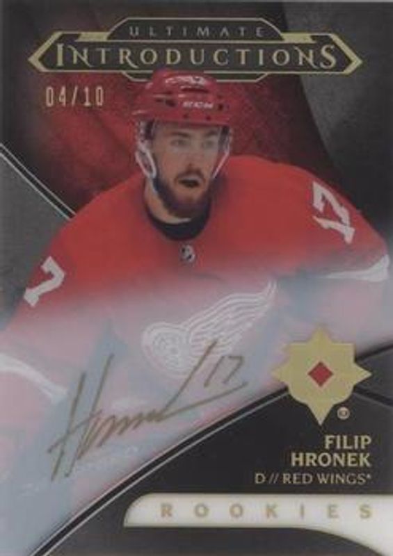 2018 Upper Deck Ultimate Collection #UI-12 Ultimate Introductions Autographs - Onyx Black /10