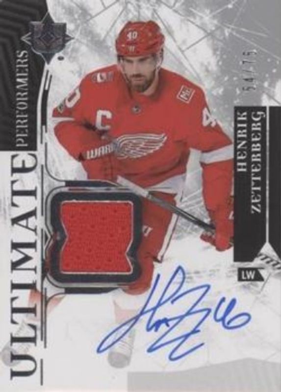 2018 Upper Deck Ultimate Collection #SUP-HZ 2017 Upper Deck Ultimate Collection Update I: Ultimate Performers Signatures Jersey /25