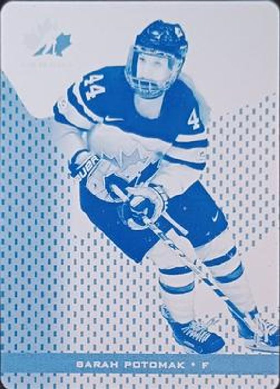 2018 Upper Deck Team Canada Juniors #72 Printing Plates Cyan /1