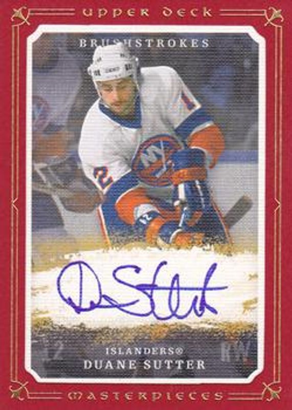 2008 Upper Deck Masterpieces #MB-DU Brushstrokes Red /10