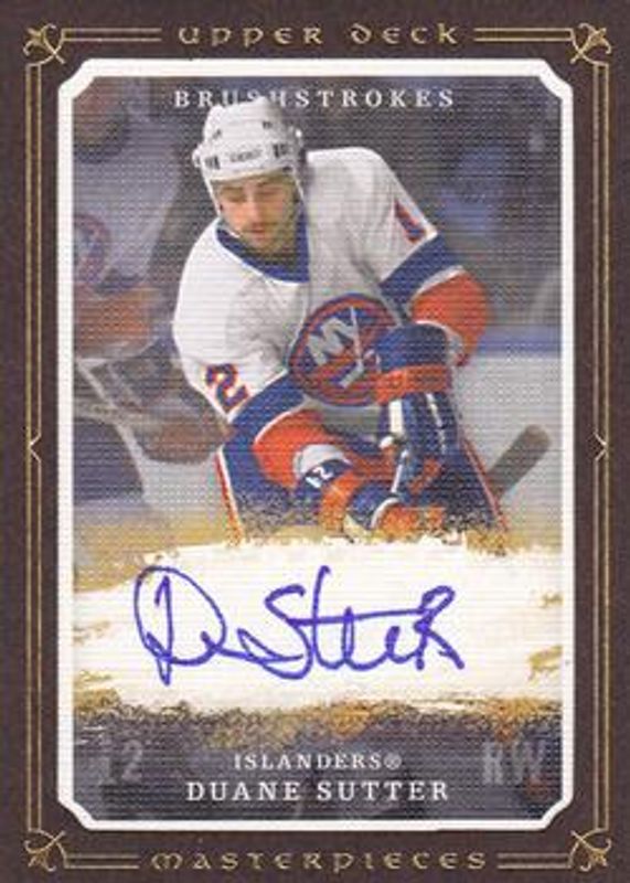 2008 Upper Deck Masterpieces #MB-DU Brushstrokes Brown
