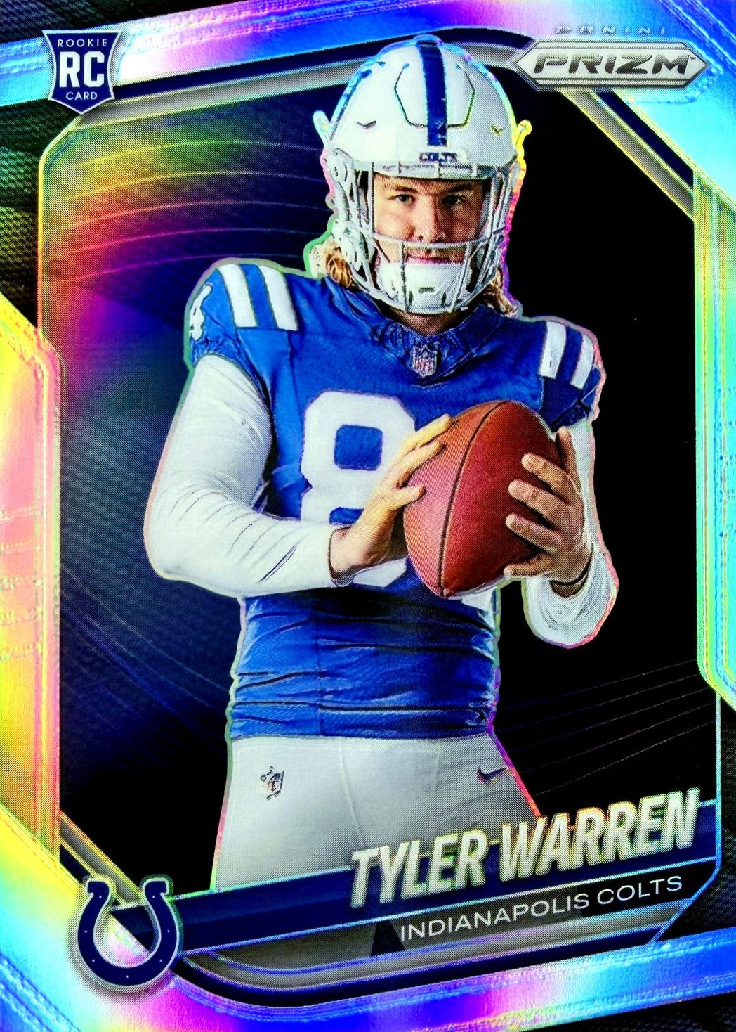 Tyler Warren 2025 Prizm #417 Rookie Variation - Silver Price Guide