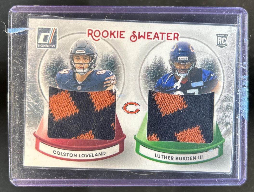 2025 Donruss #2 Rookie Holiday Sweater Dual