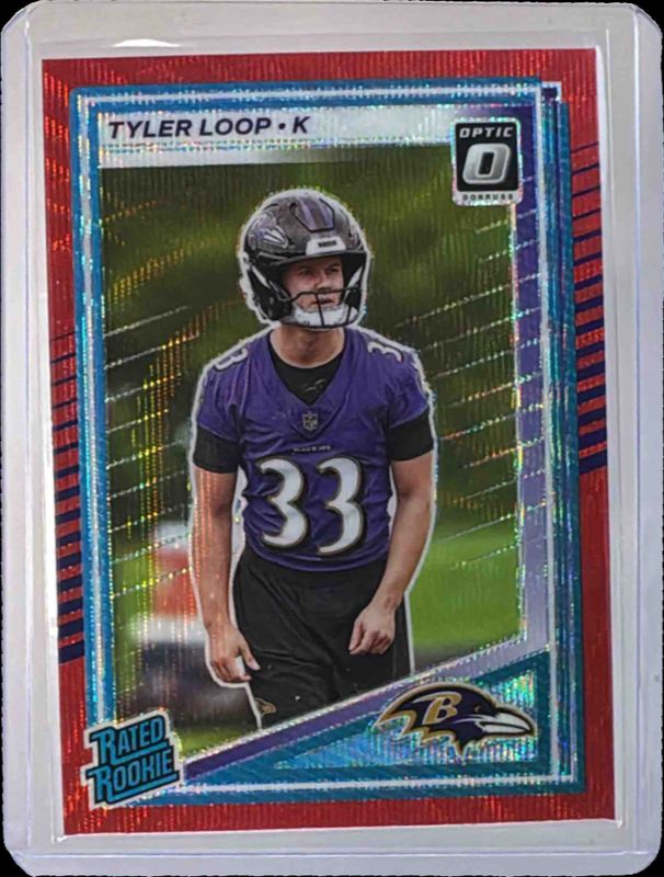 2025 Donruss #382 Optic Rated Rookie Preview - Red Wave
