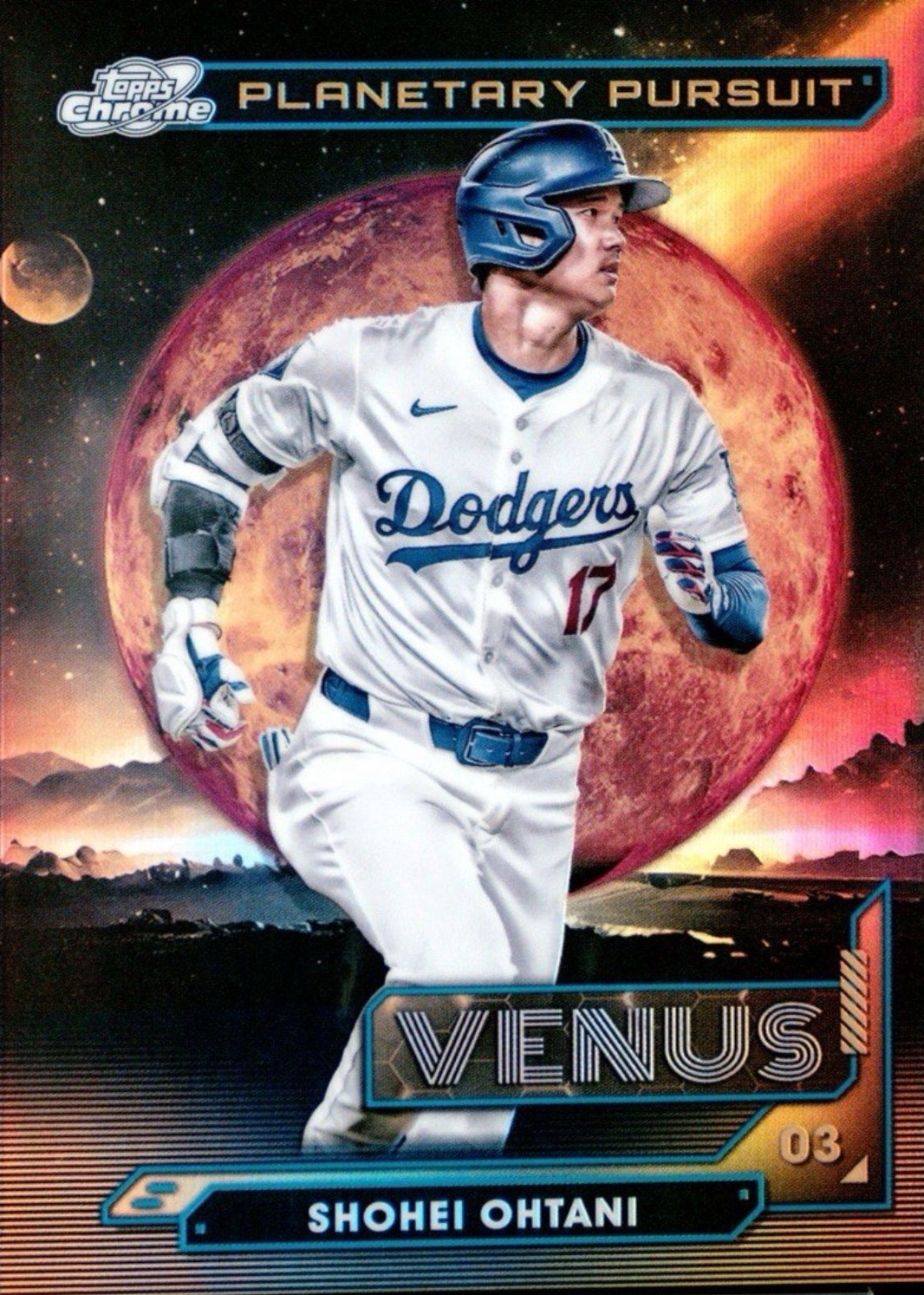 Shohei Ohtani 2024 Topps Chrome Cosmic #PPV-8 Planetary Pursuit