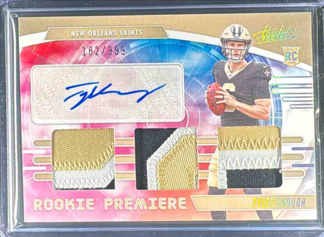 Tyler Shough 2025 Absolute #RPM-TSH Rookie Premiere Materials