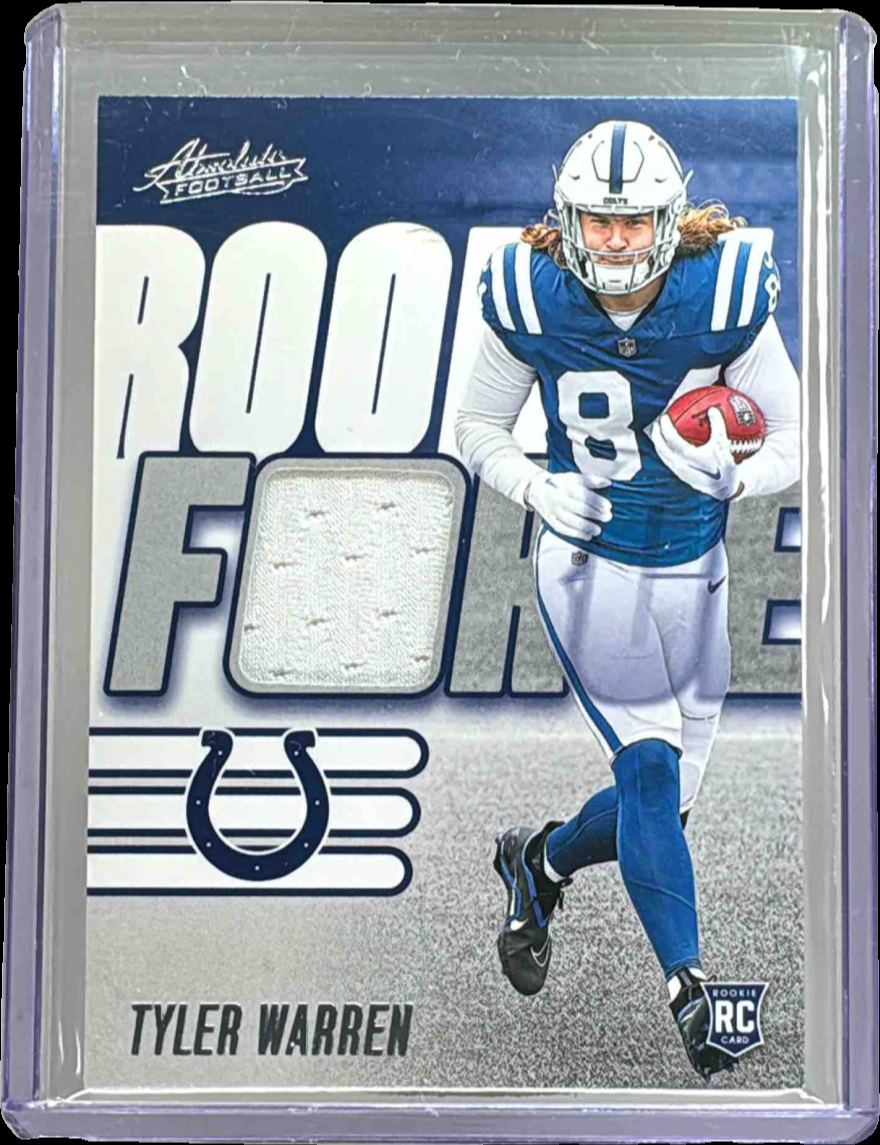 Tyler Warren 2025 Absolute #RF-TWN Rookie Force Price Guide - Sports ...