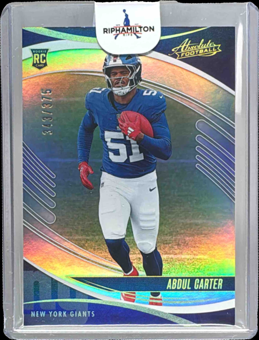 Abdul Carter 2025 Absolute #101 Rookies - Spectrum /375 Price Guide ...