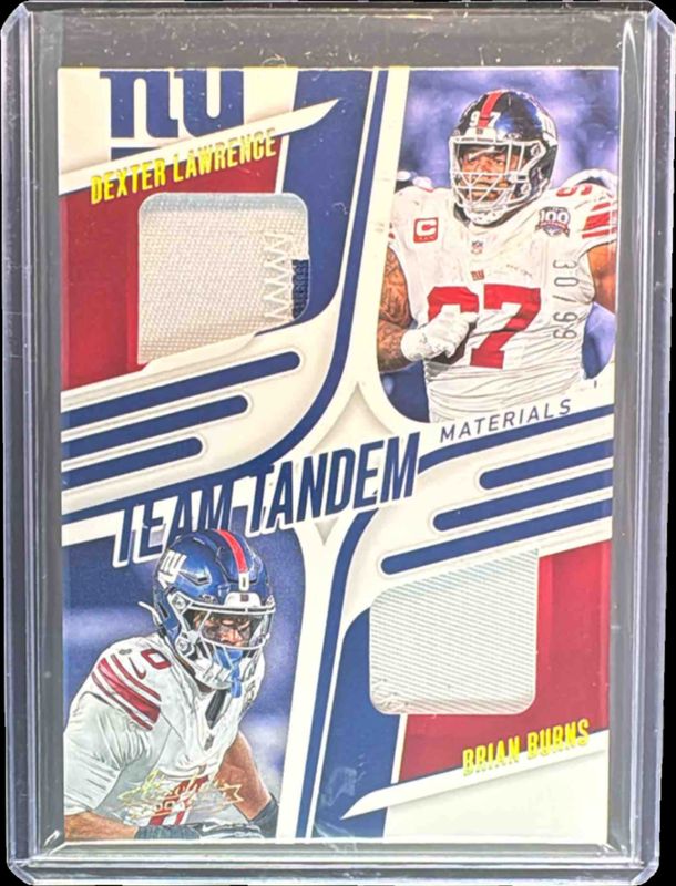 2025 Absolute #TTM-NYG Team Tandem Materials - Gold /99