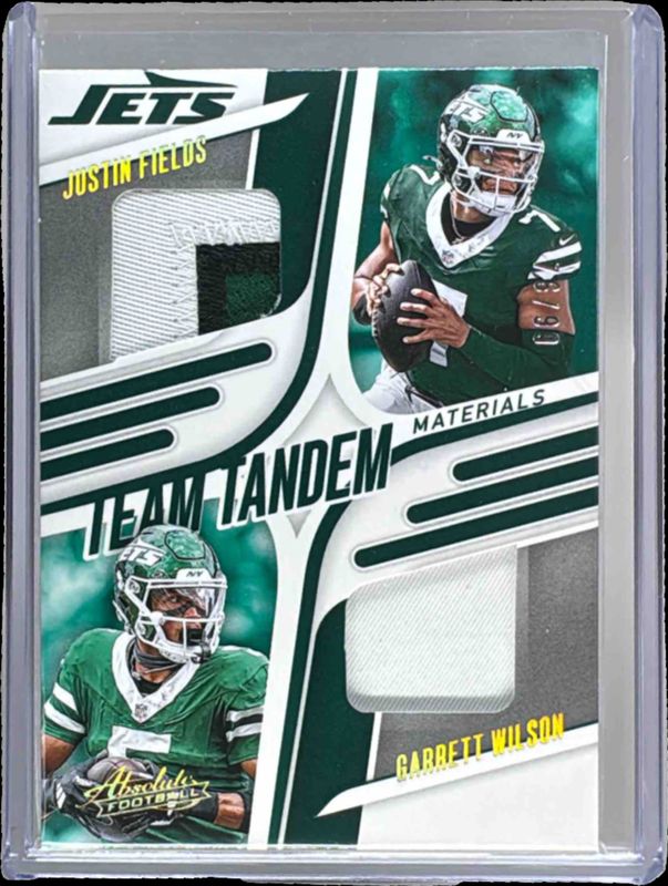 2025 Absolute #TTM-NYJ Team Tandem Materials - Gold /99