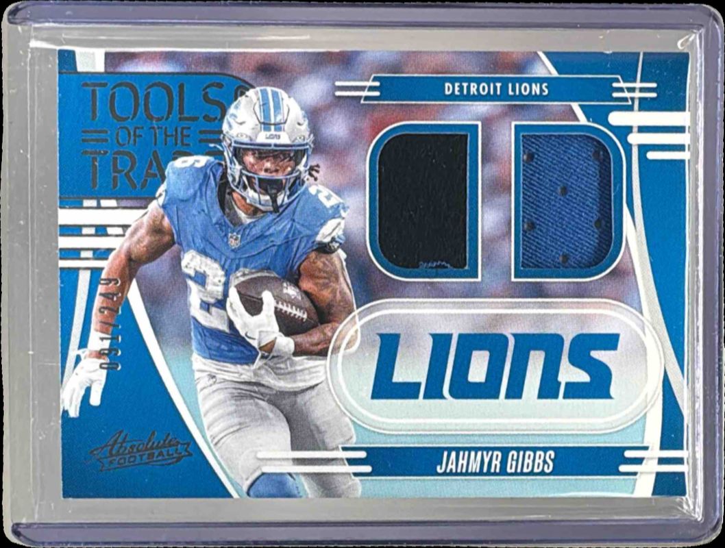 Jahmyr Gibbs 2025 Absolute #TTD-JGI Tools of the Trade Double /249