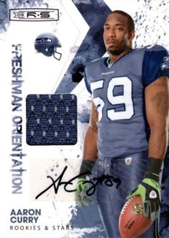 2009 Donruss Rookies & Stars #3 Freshman Orientation Materials Jerseys Autographs /100