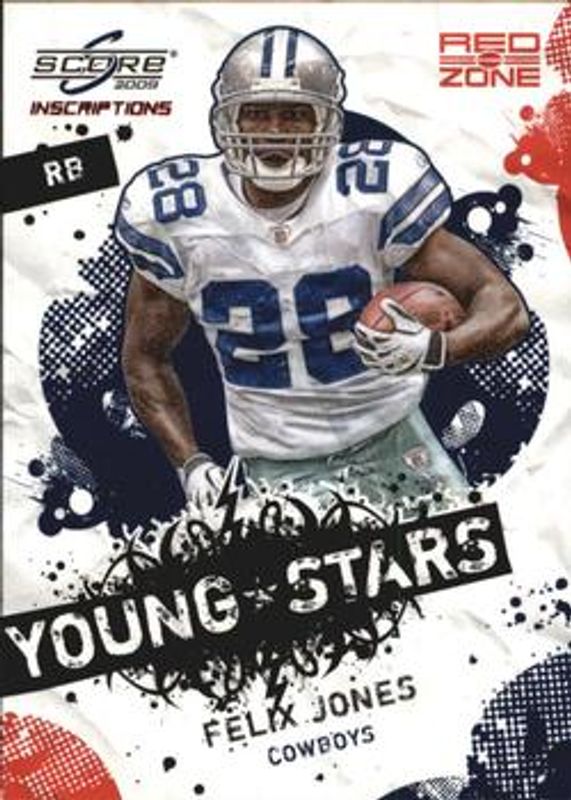2009 Score Inscriptions #10 Young Stars - Red Zone /30
