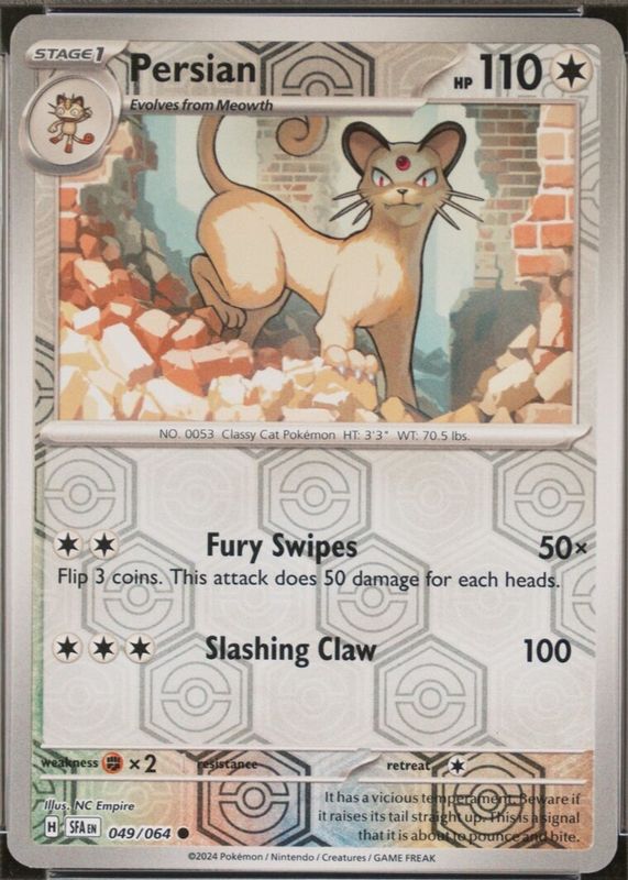 persian pokemon card price value Amazon.com: Giovanni's Persian - 8/132 Preserved in a tamper Persian 2024 Scarlet & Violet: