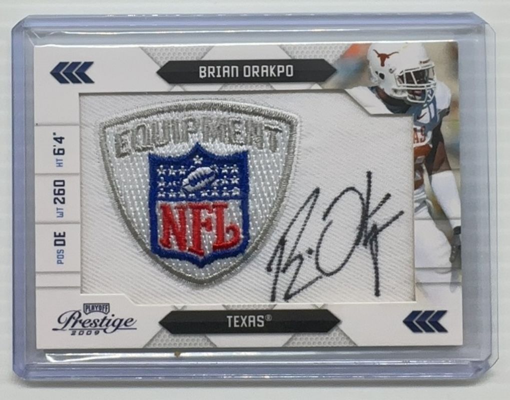 2009 Playoff Prestige #27 NFL Draft Autographed Patch NFL Equipment Logo /25