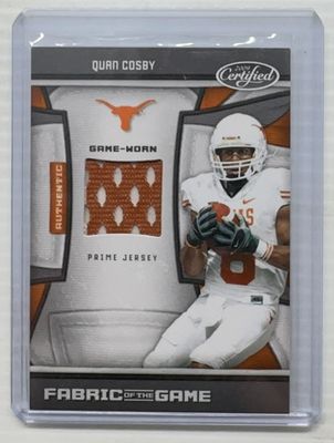 2009 Donruss Certified #25 Fabric of the Game College - Prime /3