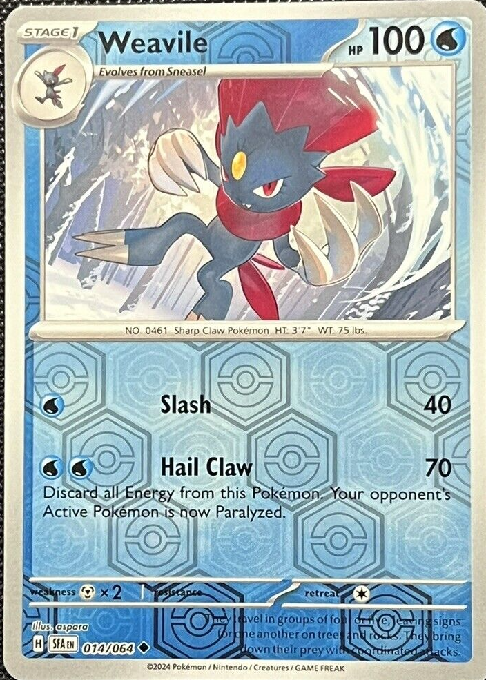 weavile pokemon card Weavile - Jet Black Spirit [HOLO] main image 0