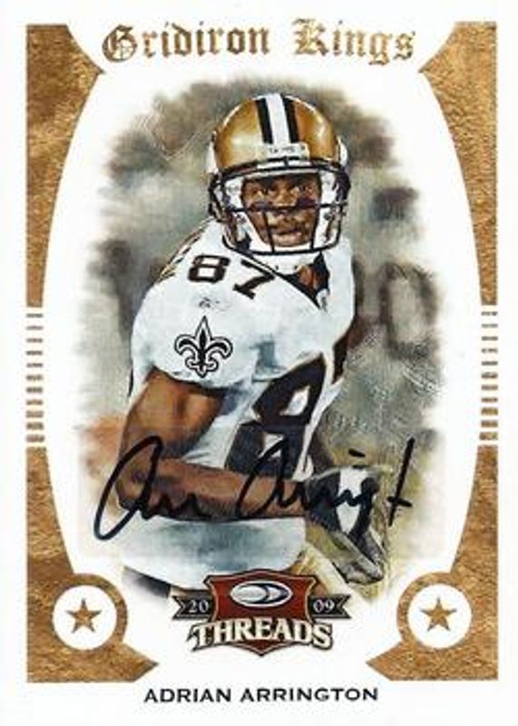 2009 Donruss Threads #1 Pro Gridiron Kings Autographs /100
