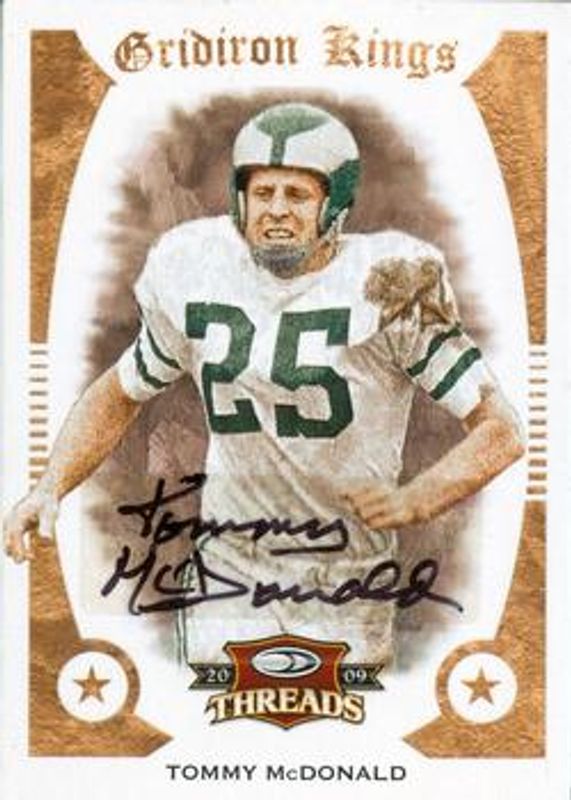 2009 Donruss Threads #50 Pro Gridiron Kings Autographs /100