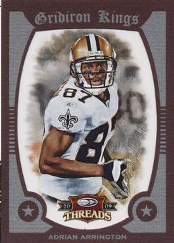 2009 Donruss Threads #1 Pro Gridiron Kings Framed - Red /100