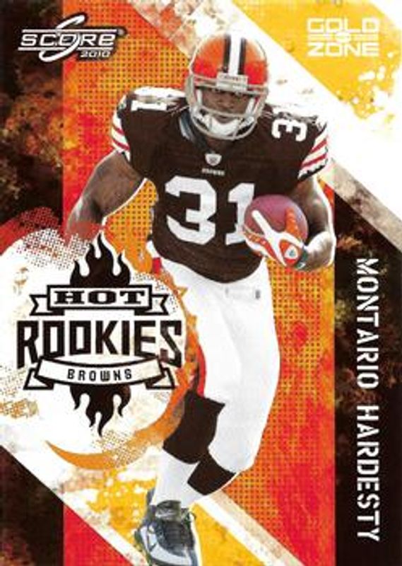 2010 Score #25 Hot Rookies - Gold Zone /299