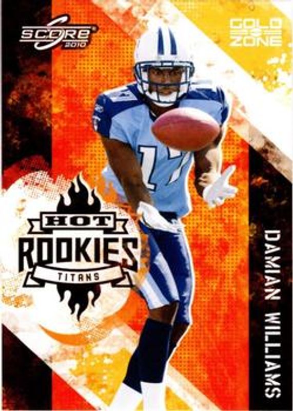 2010 Score #12 Hot Rookies - Gold Zone /299