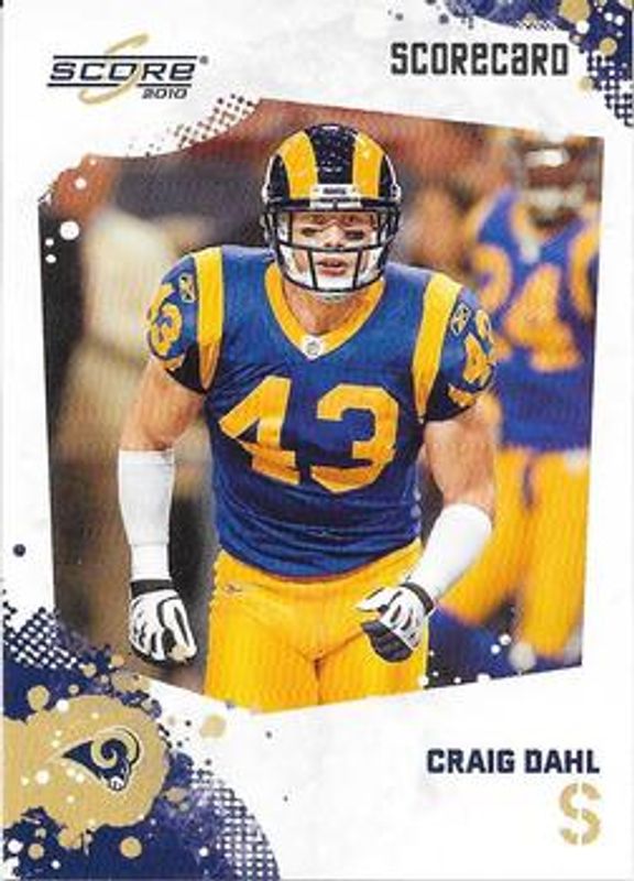 2010 Score #265 Scorecard /499