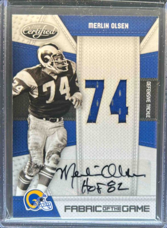 2010 Certified #104 Fabric of the Game Jersey Number Autographs /15