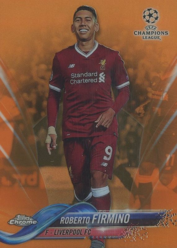 2017 Topps Chrome UEFA Champions League #42 Orange Refractor /25