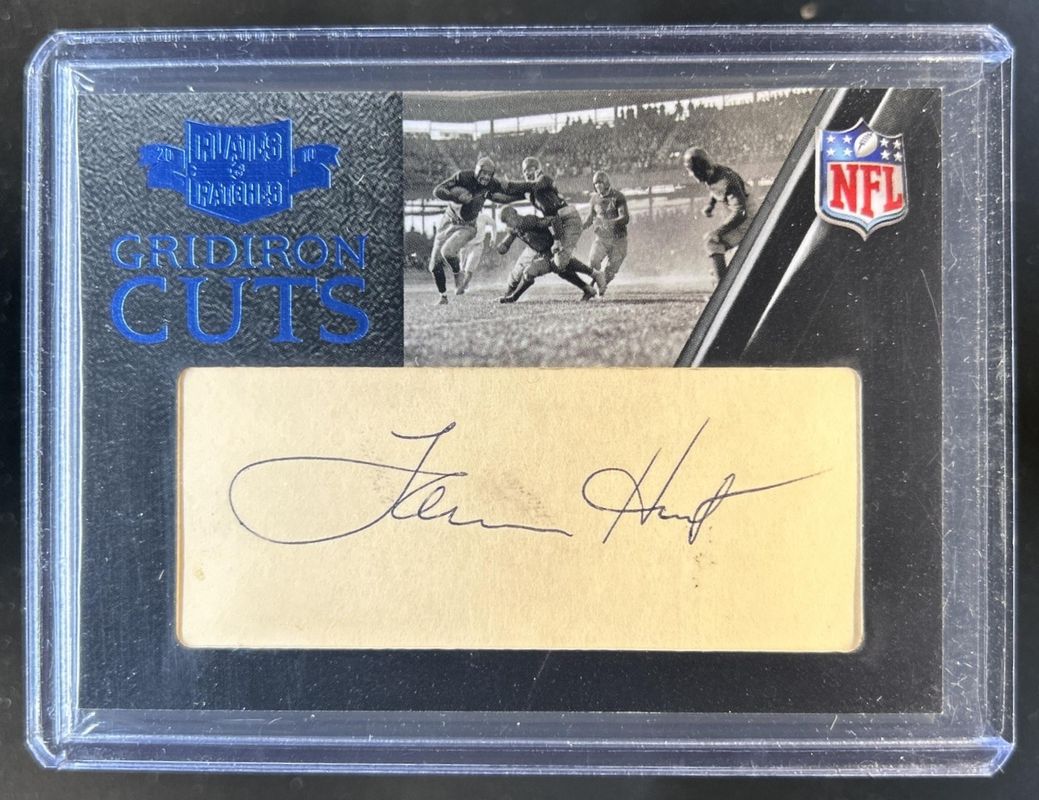 2010 Plates & Patches #22 Gridiron Cut Autographs /18