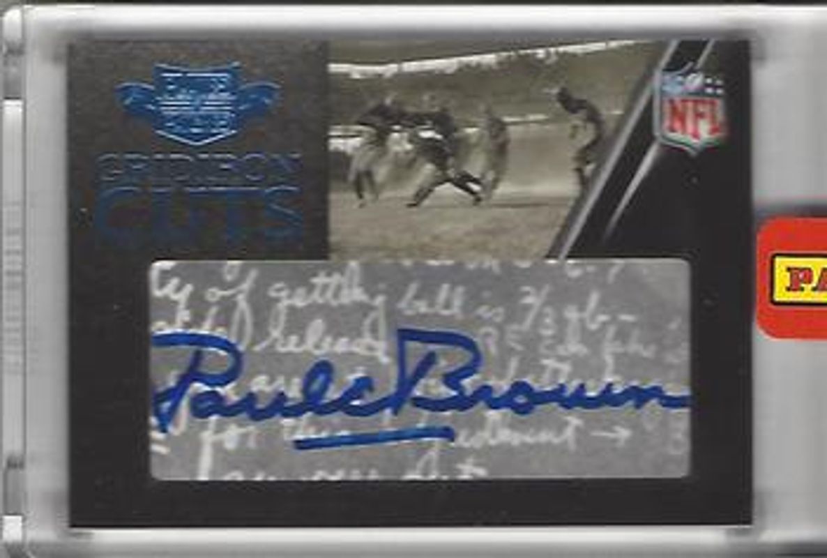 2010 Plates & Patches #4 Gridiron Cut Autographs /18