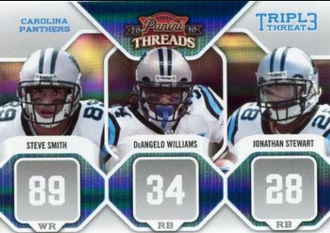 2010 Threads #2 Triple Threat Holofoil /100