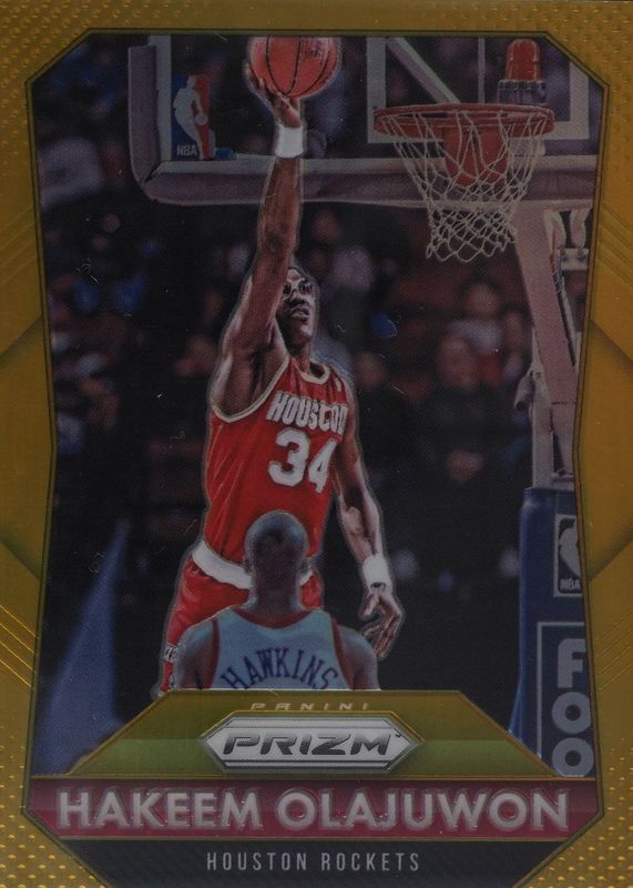 Hakeem Olajuwon 2015 Prizm #247 Gold /10 RAW