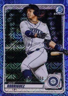 2020 Bowman Chrome Mega Box #BCP-175 Prospects - Blue Mojo Refractor /150
