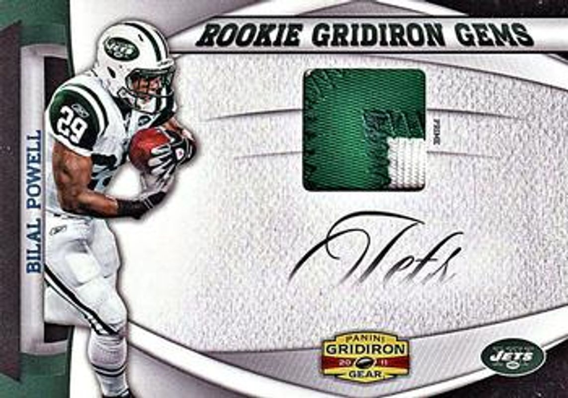 2011 Gridiron Gear #32 Rookie Gridiron Gems Jerseys - Prime /50
