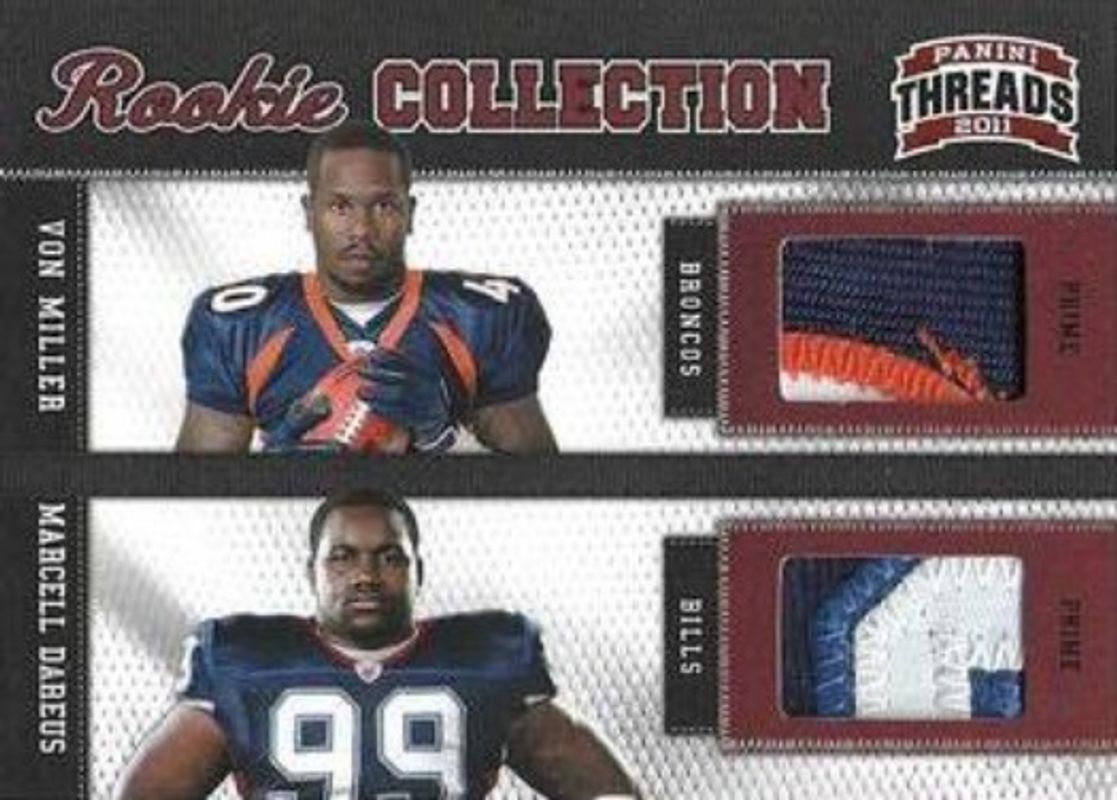 2011 Threads #15 Rookie Collection Materials Combo - Prime /50